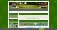 Desktop Screenshot of grangeparkgolfclub.co.uk